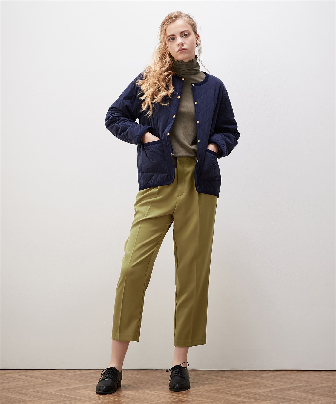 LE SOUK HOLIDAY ノーカラーキルトジャケット_sub_23