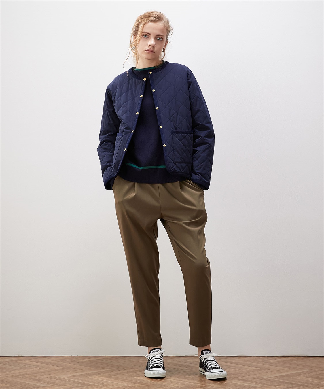 LE SOUK HOLIDAY ノーカラーキルトジャケット_sub_24