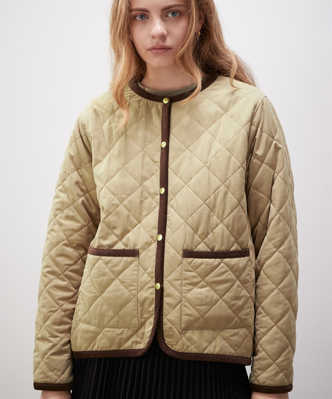 LE SOUK HOLIDAY ノーカラーキルトジャケット_sub_27