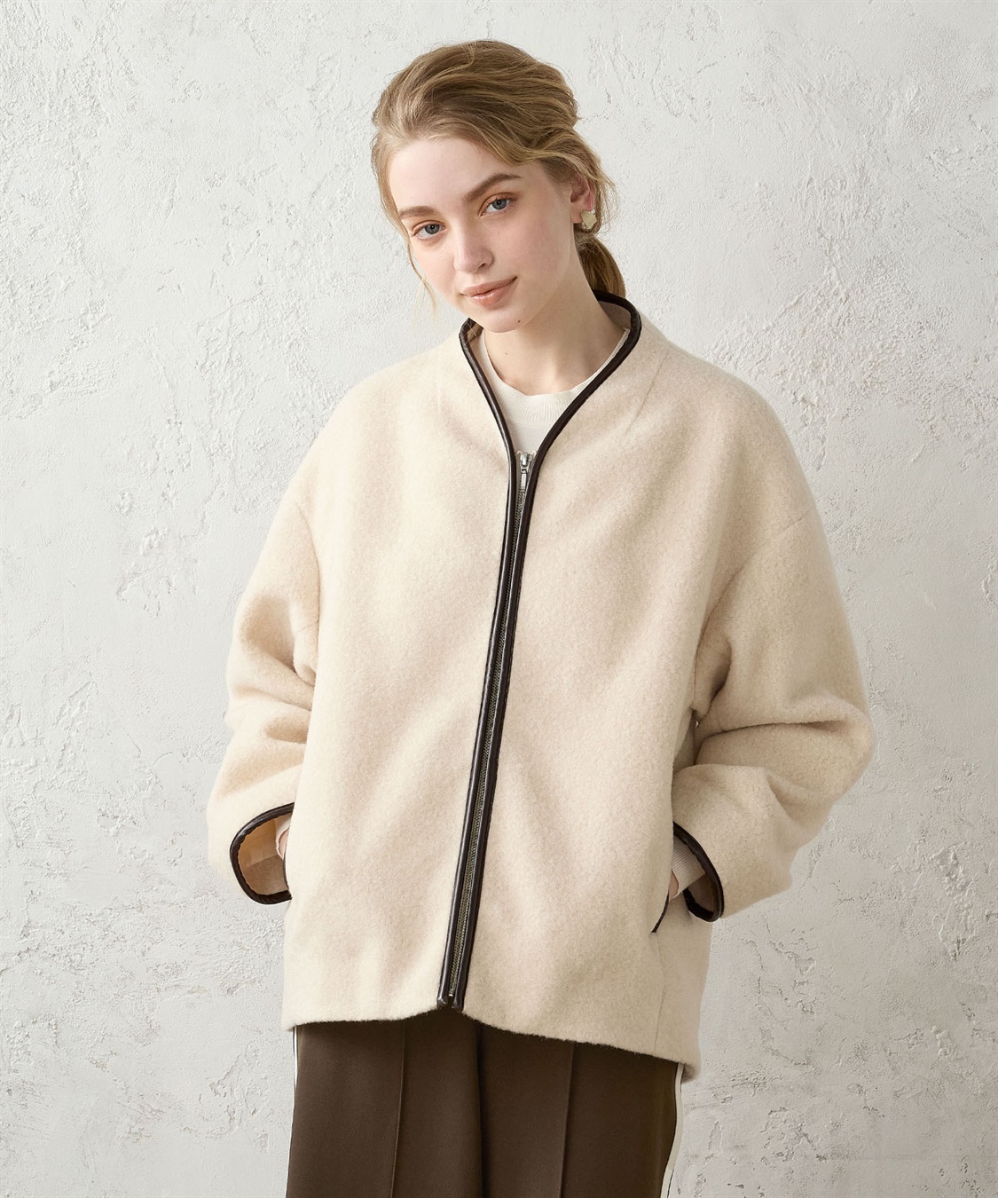 ブークレZIPブルゾン LE SOUK HOLIDAY｜クロスプラス公式通販サイト