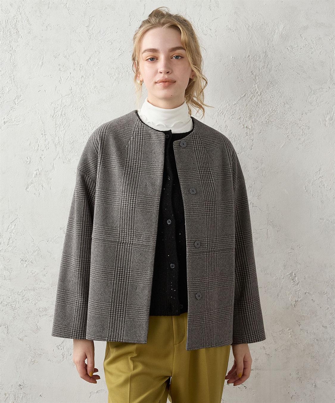 LE SOUK HOLIDAY ノーカラーショートコート_sub_17