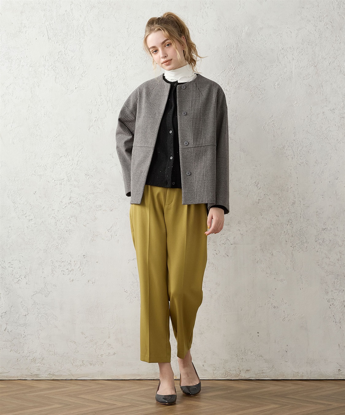 LE SOUK HOLIDAY ノーカラーショートコート_sub_20