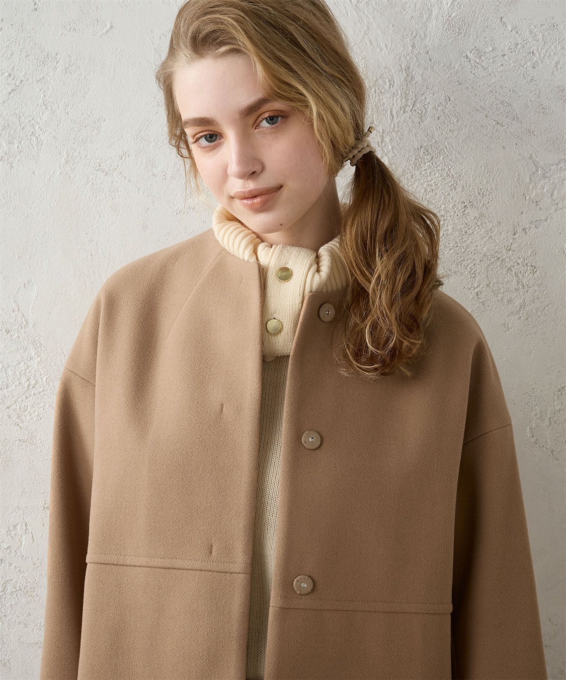 LE SOUK HOLIDAY ノーカラーショートコート_sub_23