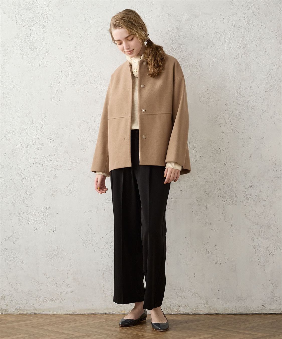 LE SOUK HOLIDAY ノーカラーショートコート_sub_25