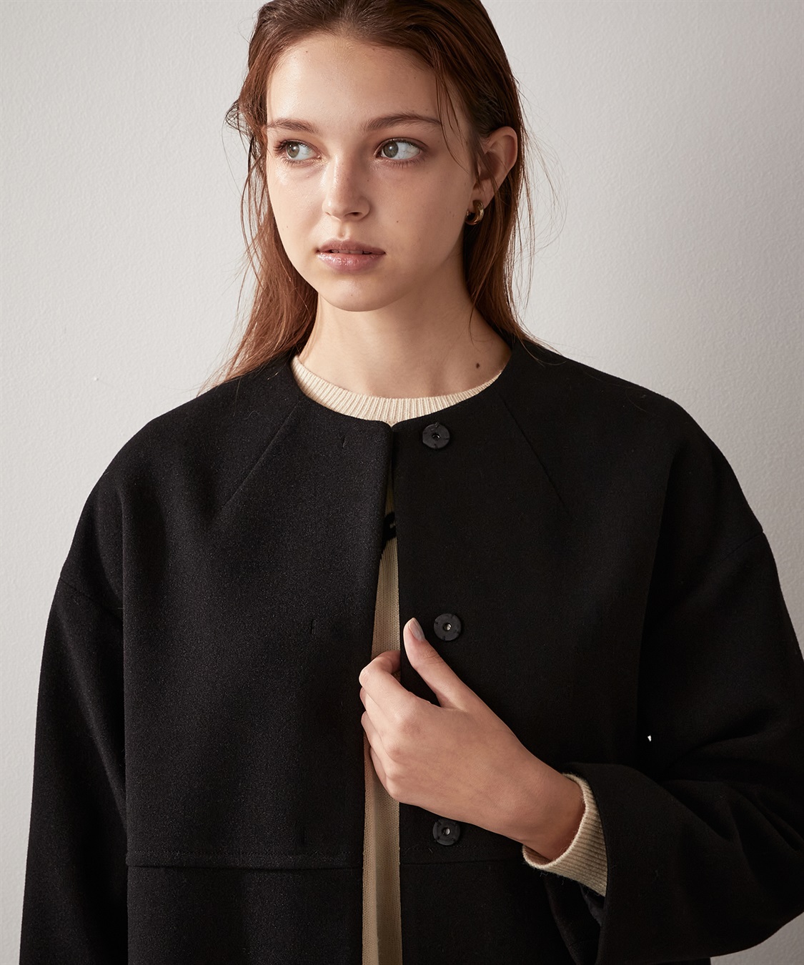 LE SOUK HOLIDAY ノーカラーショートコート_sub_28