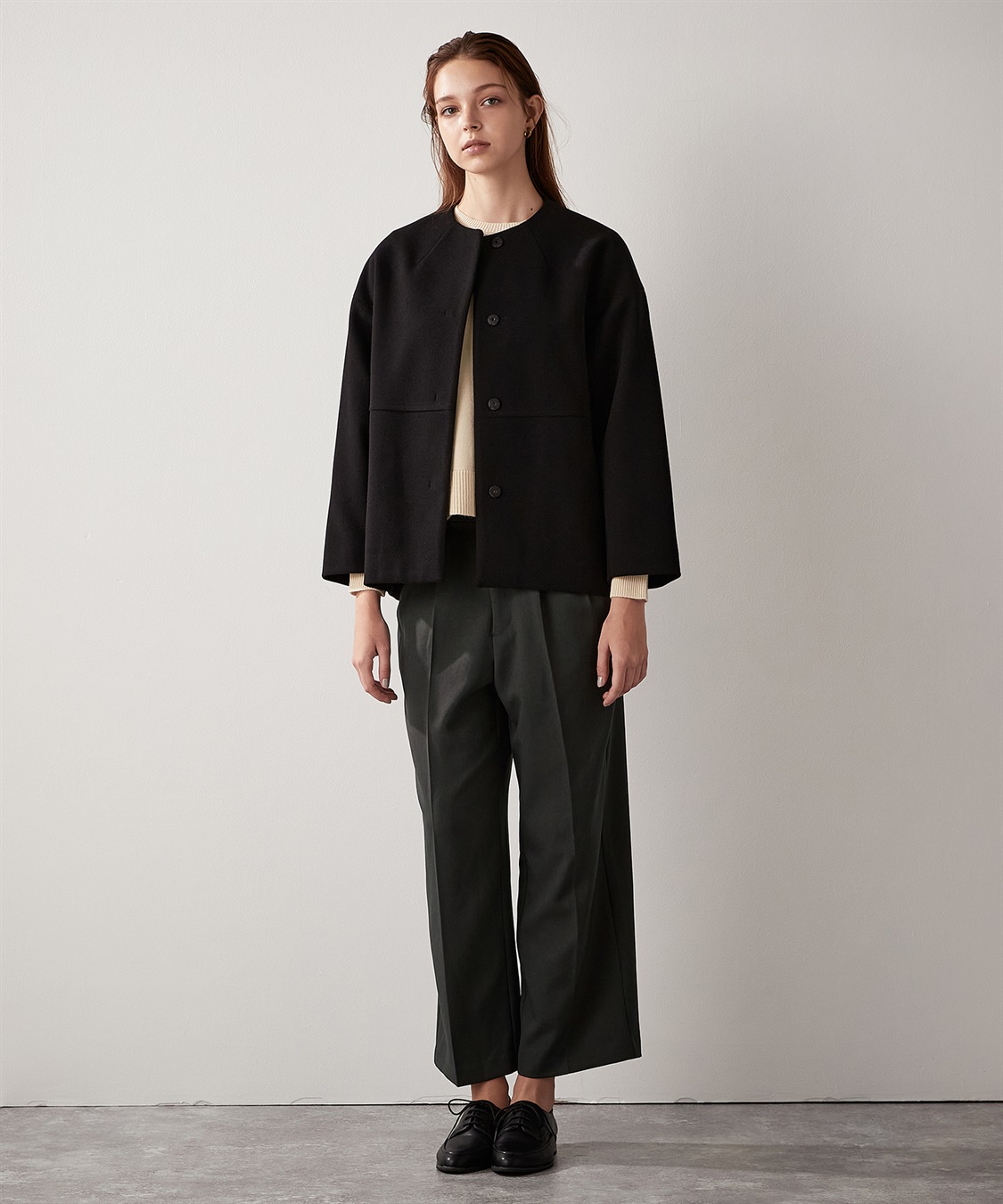 LE SOUK HOLIDAY ノーカラーショートコート_sub_29