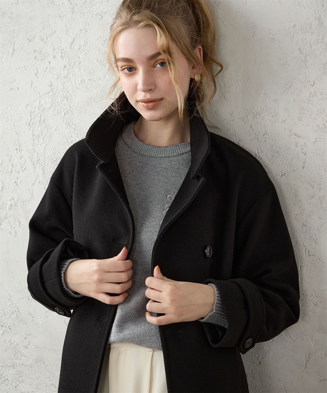 LE SOUK HOLIDAY スタンドカラーロングコート_sub_20