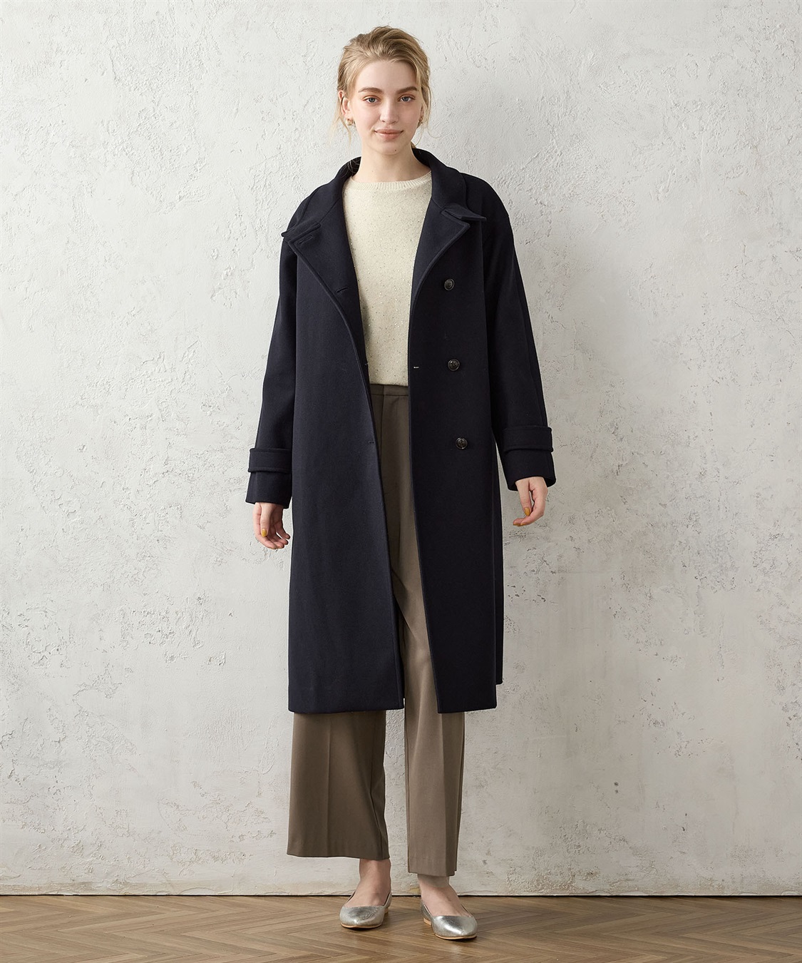 LE SOUK HOLIDAY スタンドカラーロングコート_sub_23