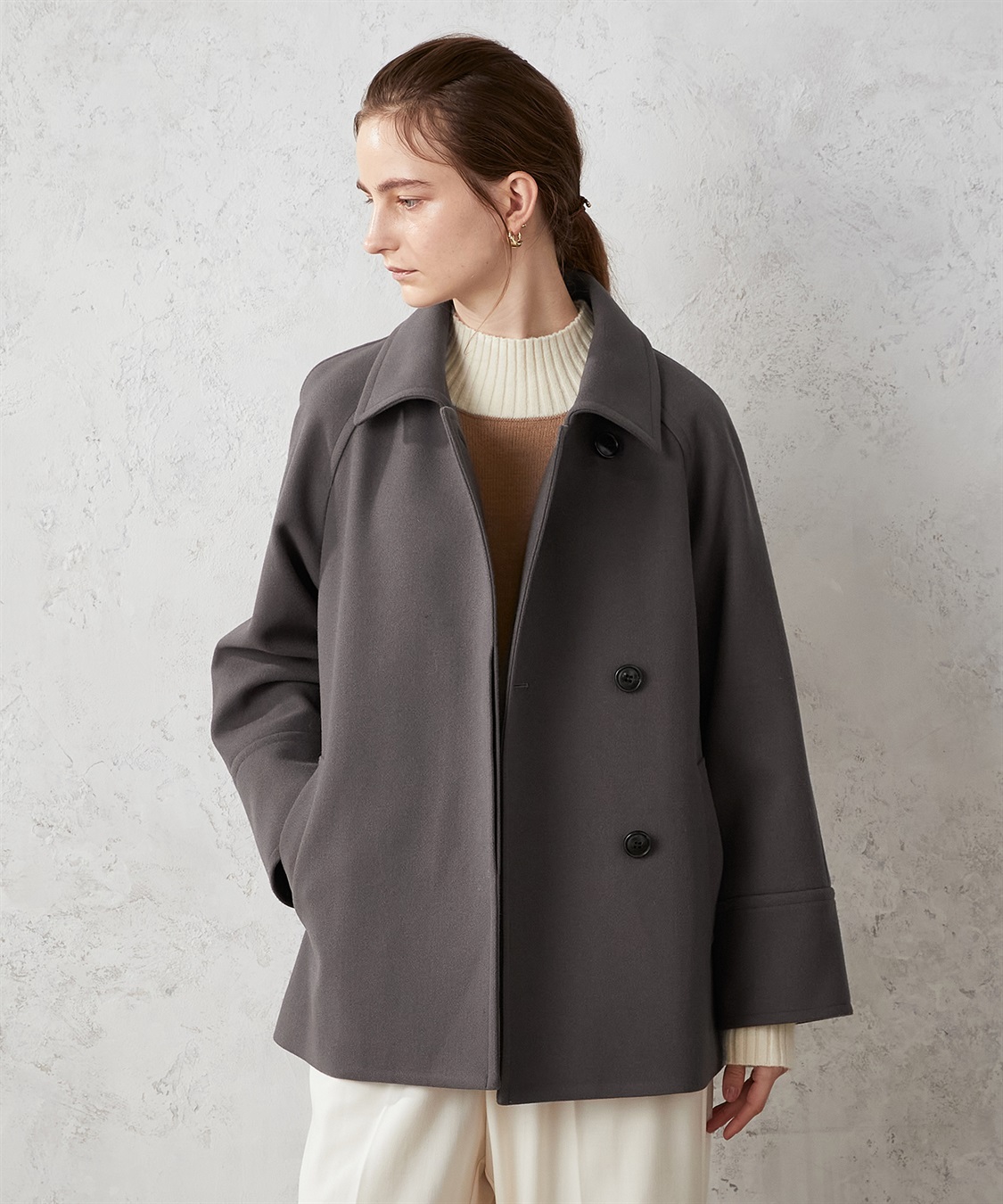 LE SOUK HOLIDAY ステンカラー ショートコート_sub_18