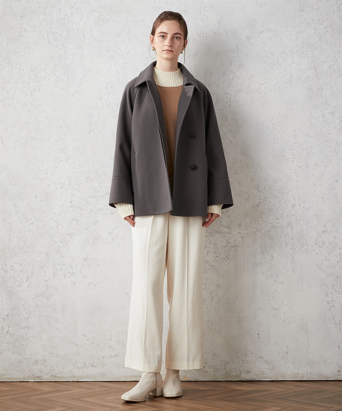 LE SOUK HOLIDAY ステンカラー ショートコート_sub_20