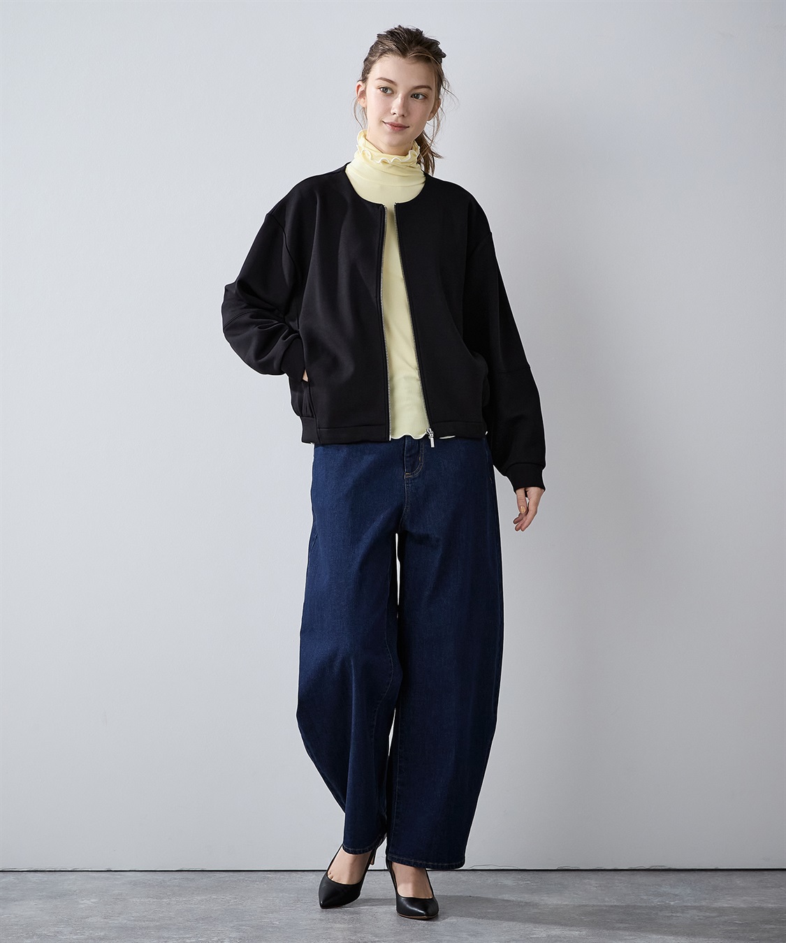 LE SOUK HOLIDAY ノーカラージップブルゾン_sub_15