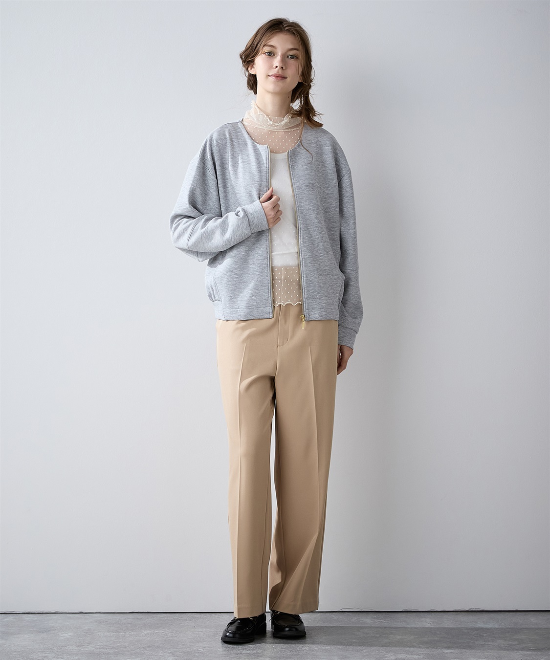 LE SOUK HOLIDAY ノーカラージップブルゾン_sub_21