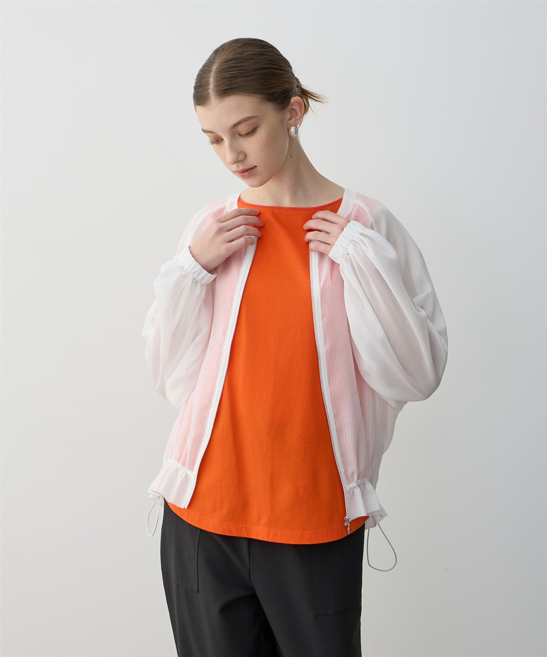 LE SOUK HOLIDAY シアーストライプブルゾン_sub_6