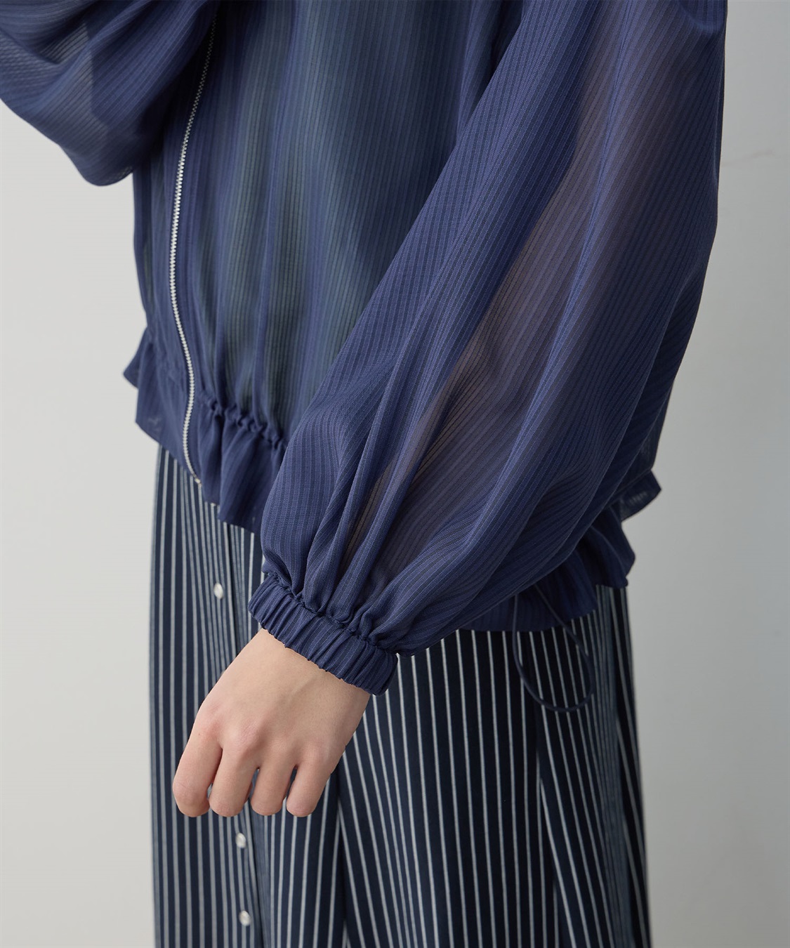 LE SOUK HOLIDAY シアーストライプブルゾン_sub_15