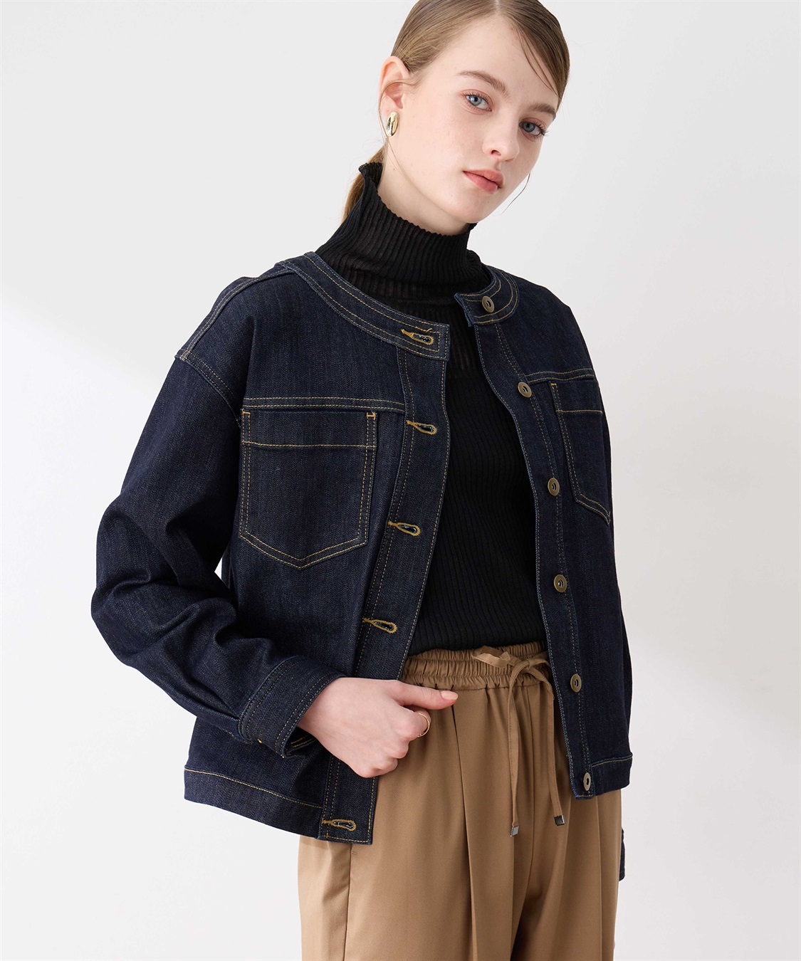 【HELENE PARIS】washed denim crossbag ★韓国人気★追跡付 デニムジャケット LE SOUK HOLIDAY|クロスプラス公式通販サイト