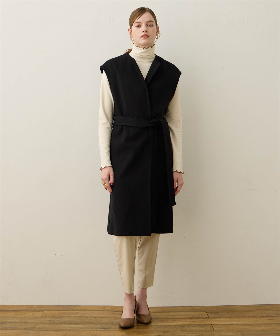 LE SOUK HOLIDAY フェイクウールジレ_sub_2