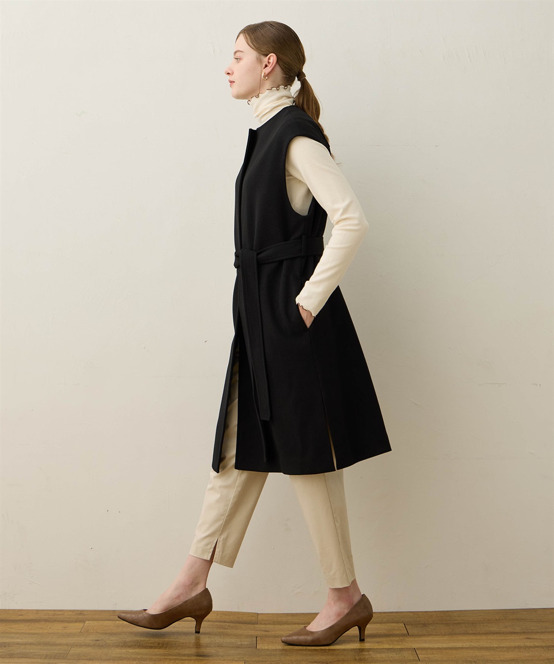 LE SOUK HOLIDAY フェイクウールジレ_sub_3