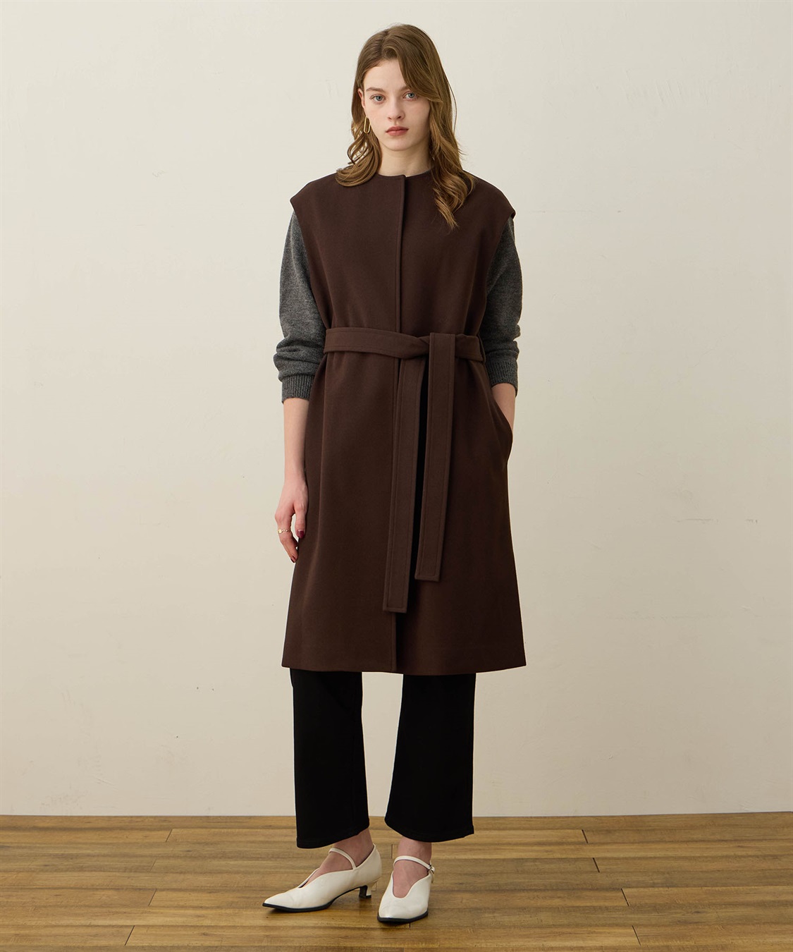 LE SOUK HOLIDAY フェイクウールジレ_sub_11