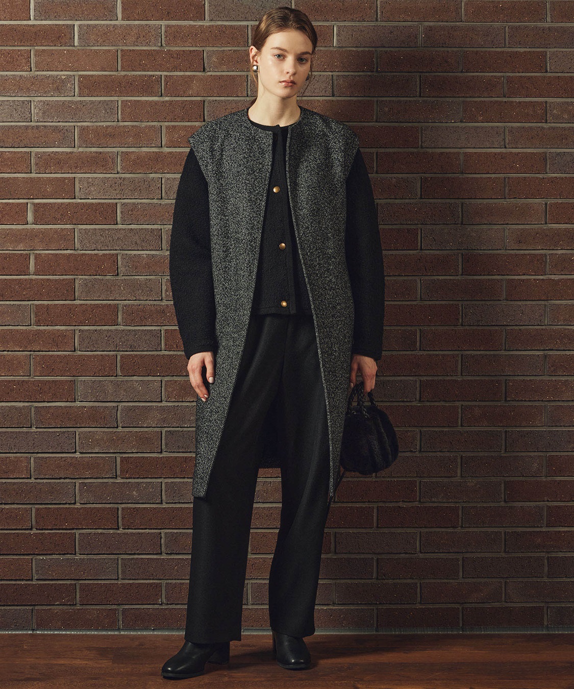 LE SOUK HOLIDAY フェイクウールジレ_sub_12