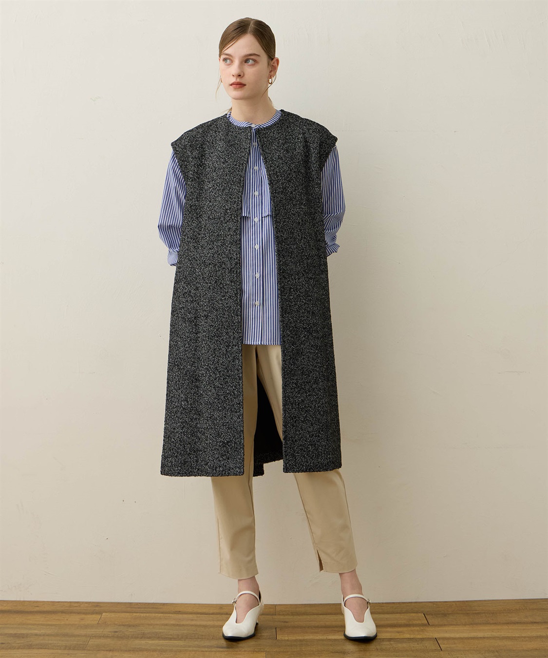 LE SOUK HOLIDAY フェイクウールジレ_sub_19