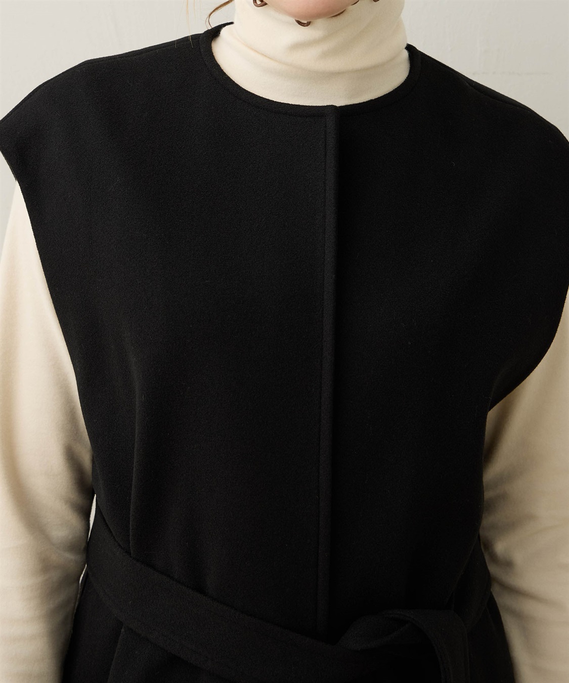 LE SOUK HOLIDAY フェイクウールジレ_sub_20