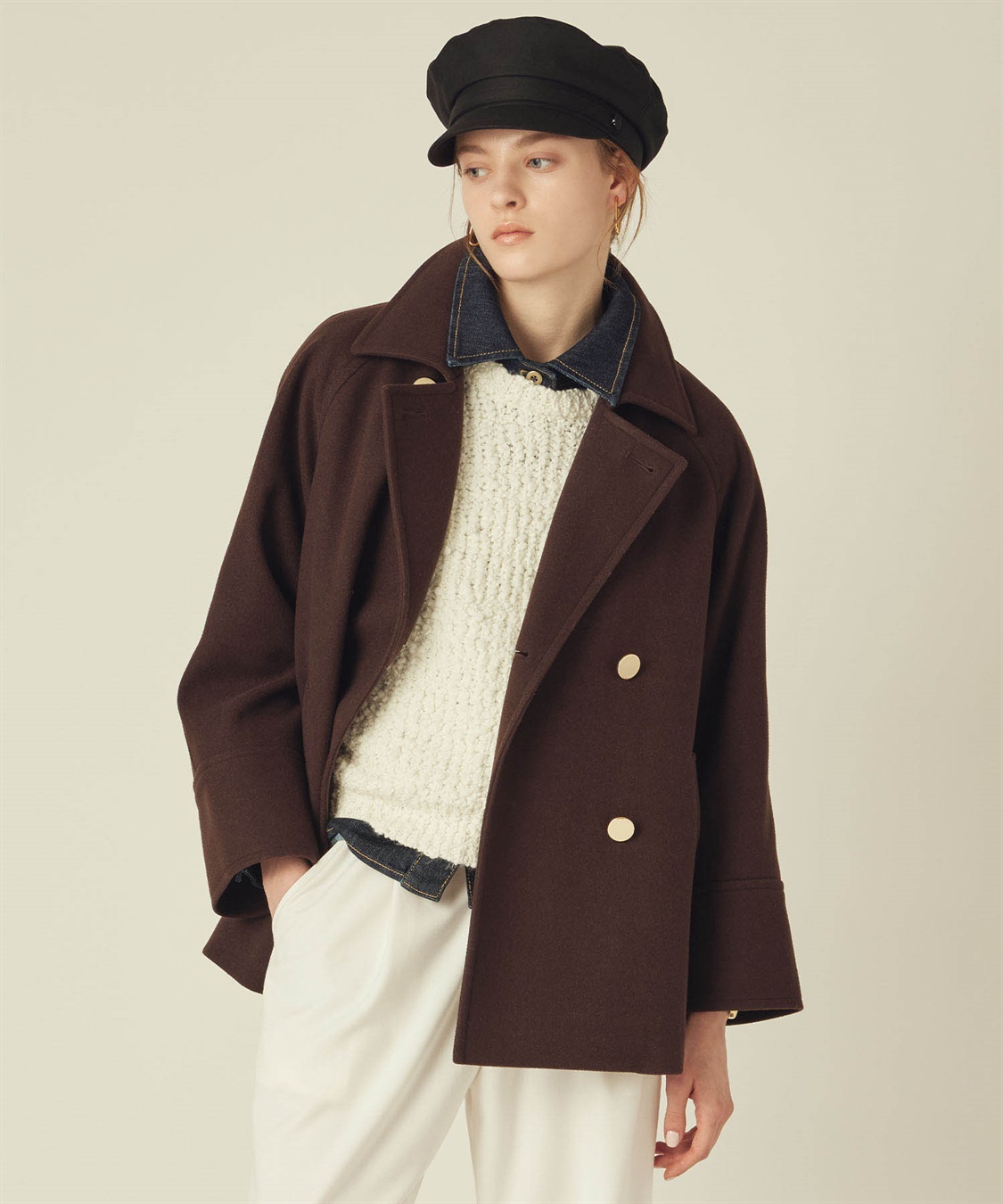 LE SOUK HOLIDAY スタンドショートコート_sub_1