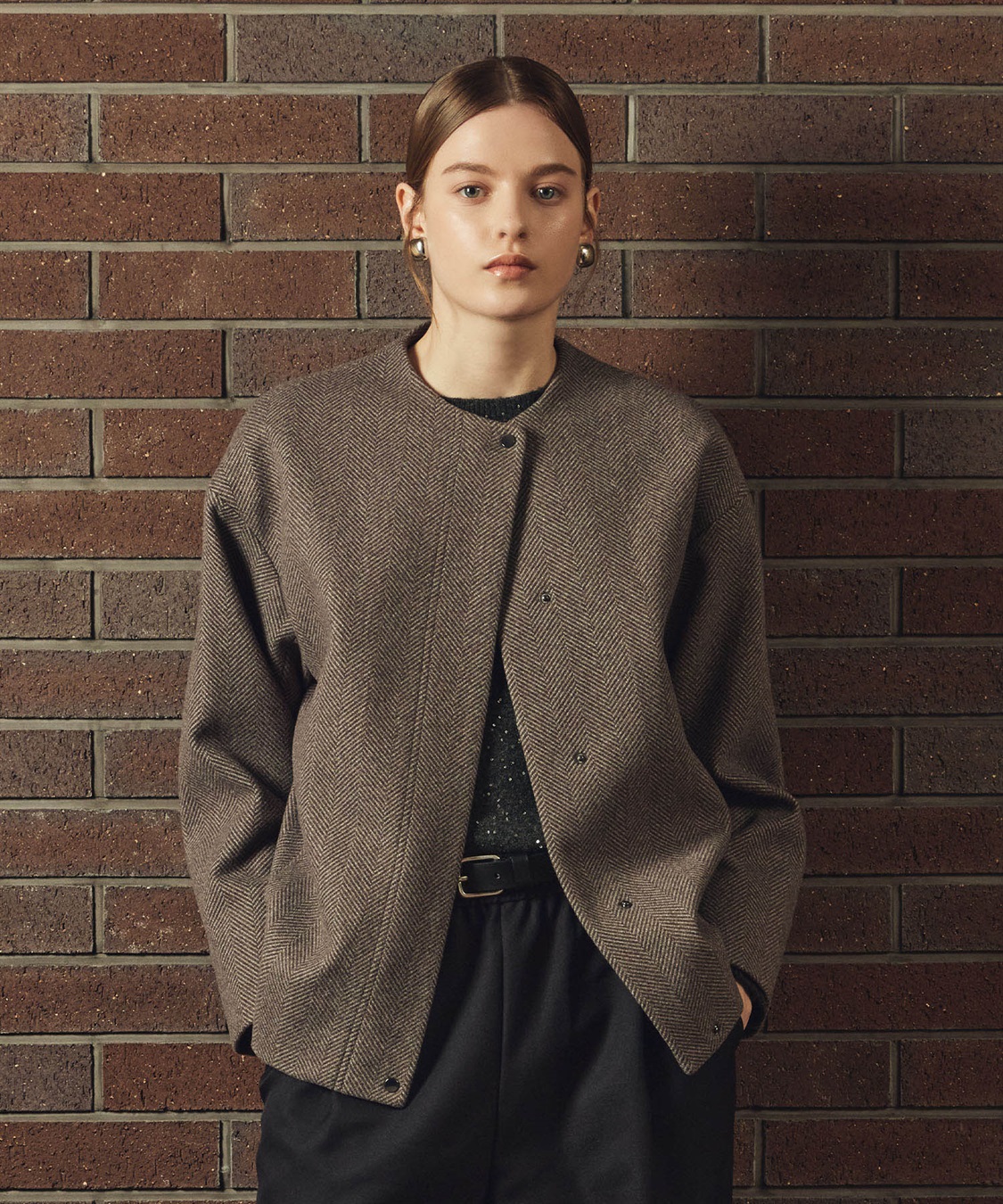 LE SOUK HOLIDAY ノーカラーショートコート_sub_10