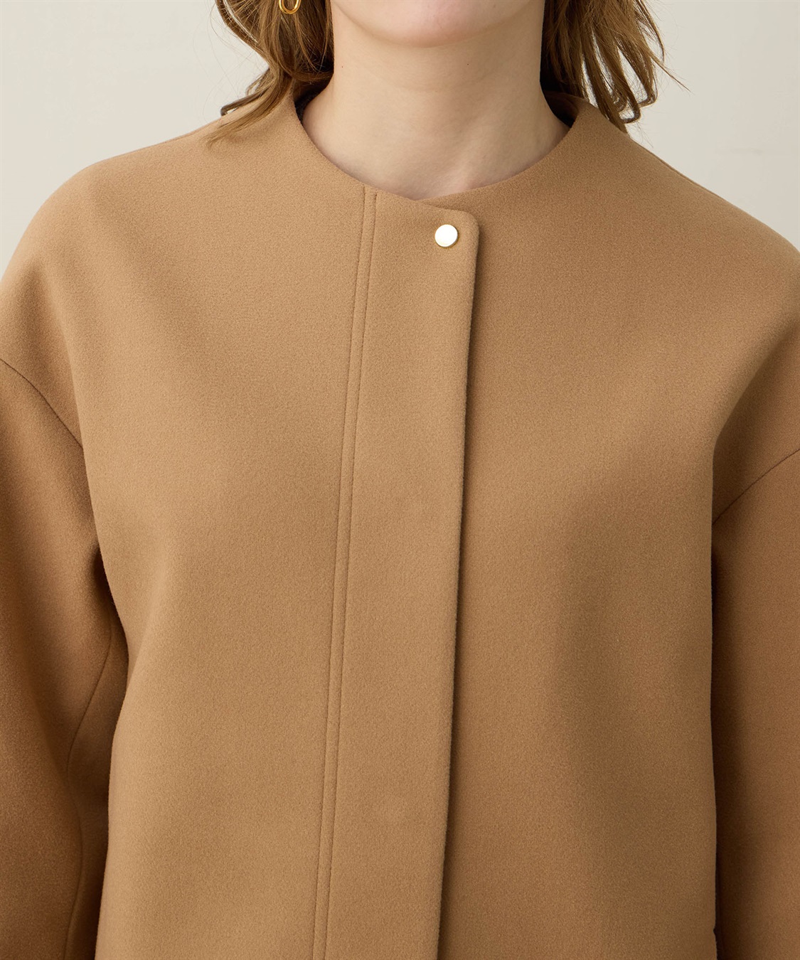 LE SOUK HOLIDAY ノーカラーショートコート_sub_21