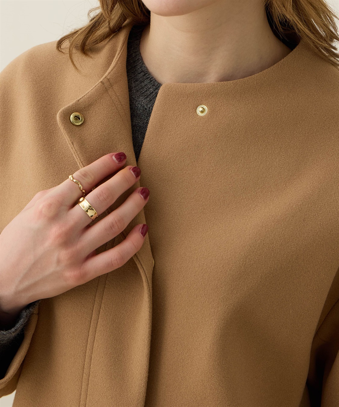 LE SOUK HOLIDAY ノーカラーショートコート_sub_22