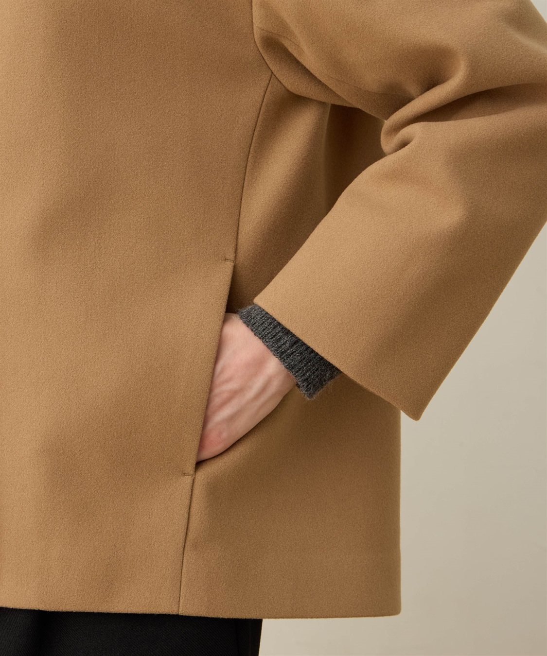 LE SOUK HOLIDAY ノーカラーショートコート_sub_23