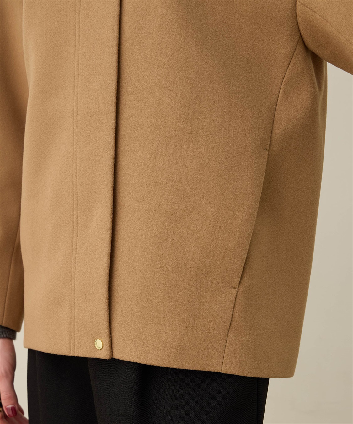 LE SOUK HOLIDAY ノーカラーショートコート_sub_24