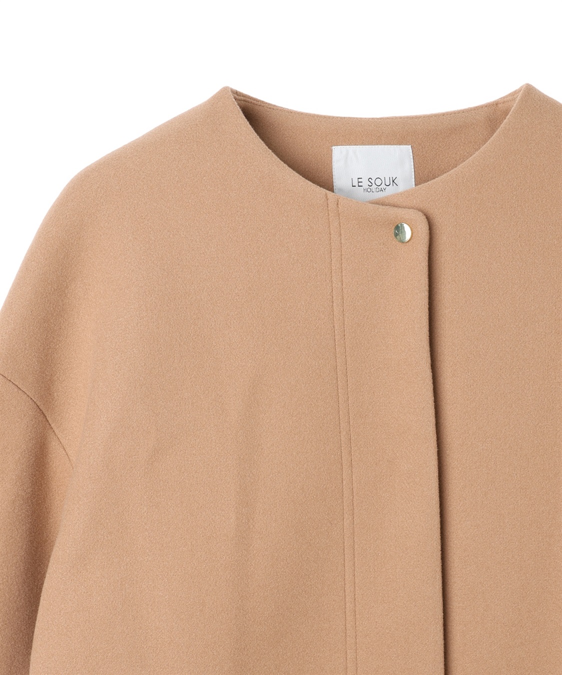 LE SOUK HOLIDAY ノーカラーショートコート_sub_25