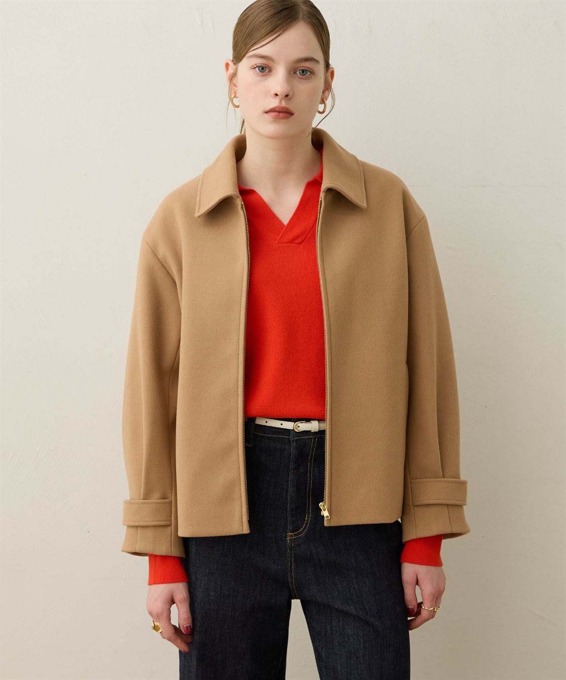 LE SOUK HOLIDAY フェイクウールブルゾン_sub_2