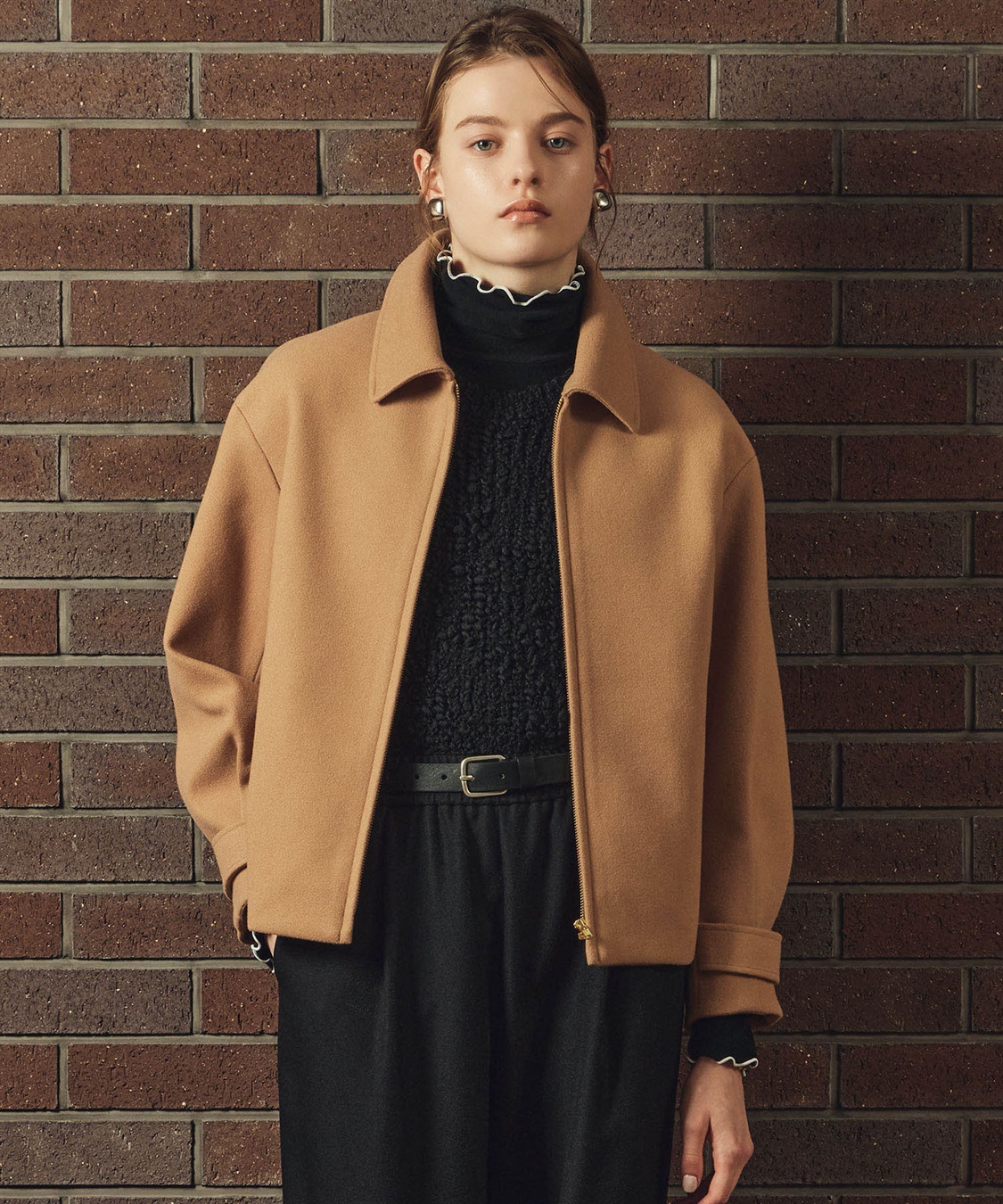 LE SOUK HOLIDAY フェイクウールブルゾン_sub_3