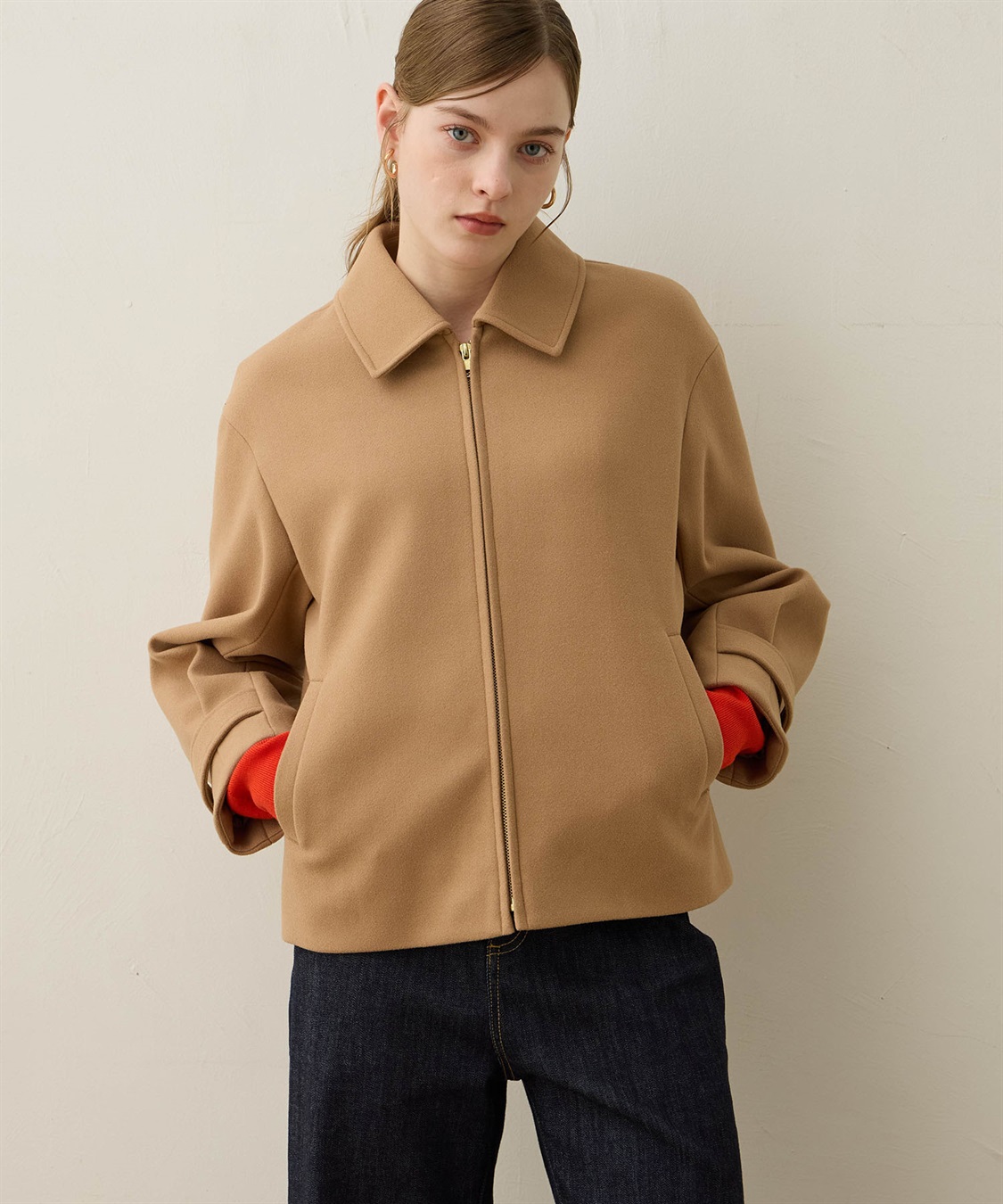 LE SOUK HOLIDAY フェイクウールブルゾン_sub_5