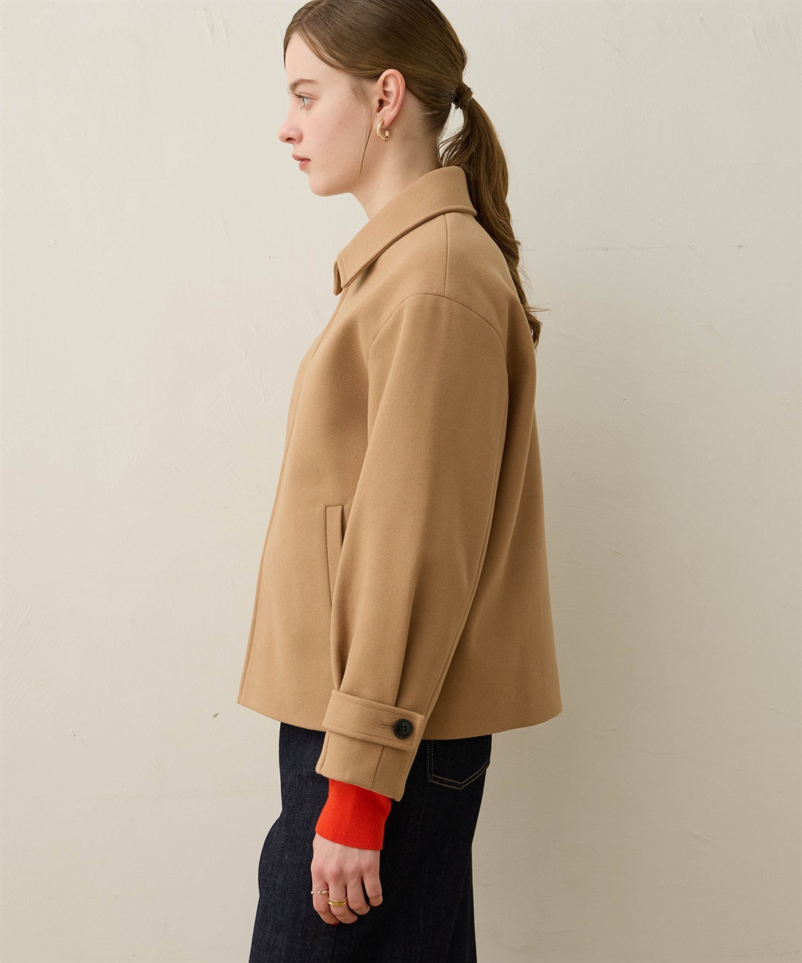 LE SOUK HOLIDAY フェイクウールブルゾン_sub_7