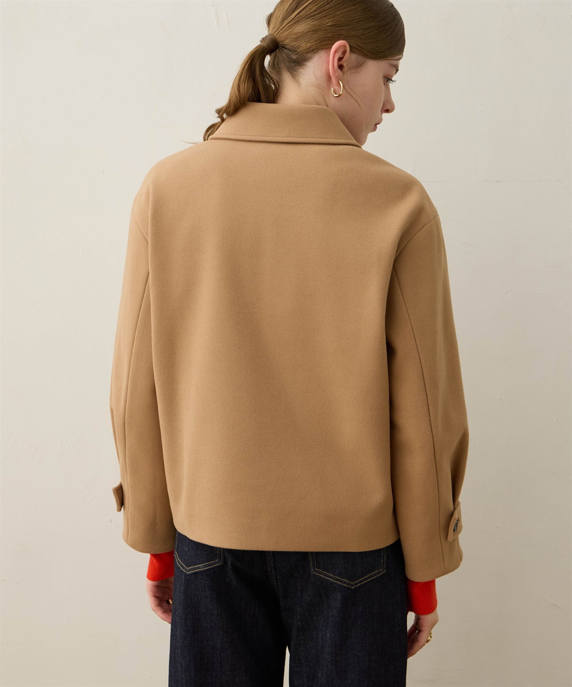 LE SOUK HOLIDAY フェイクウールブルゾン_sub_8