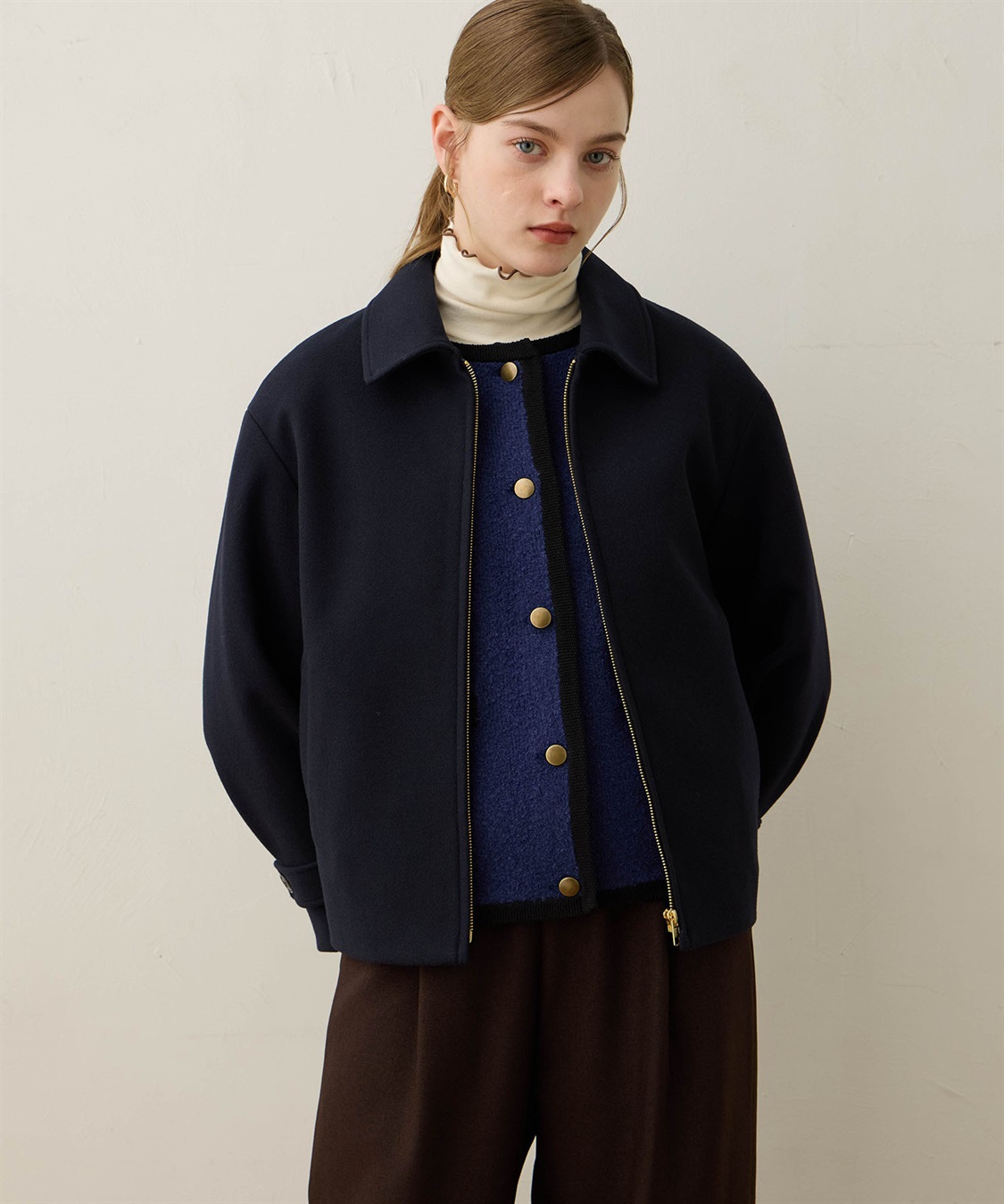 LE SOUK HOLIDAY フェイクウールブルゾン_sub_10