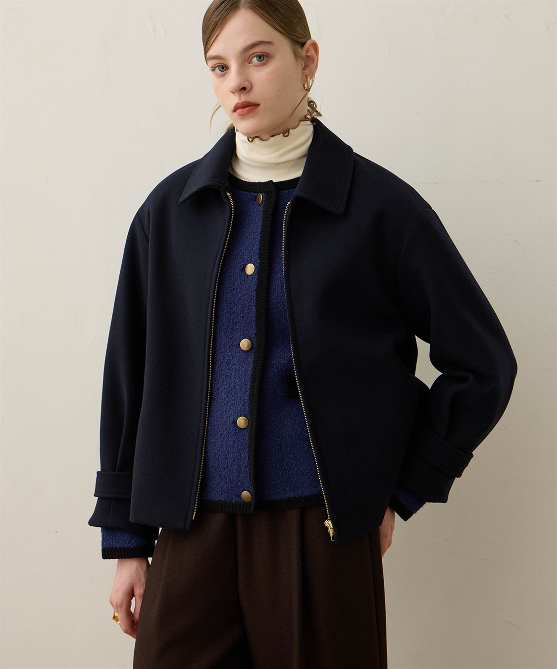 LE SOUK HOLIDAY フェイクウールブルゾン_sub_11