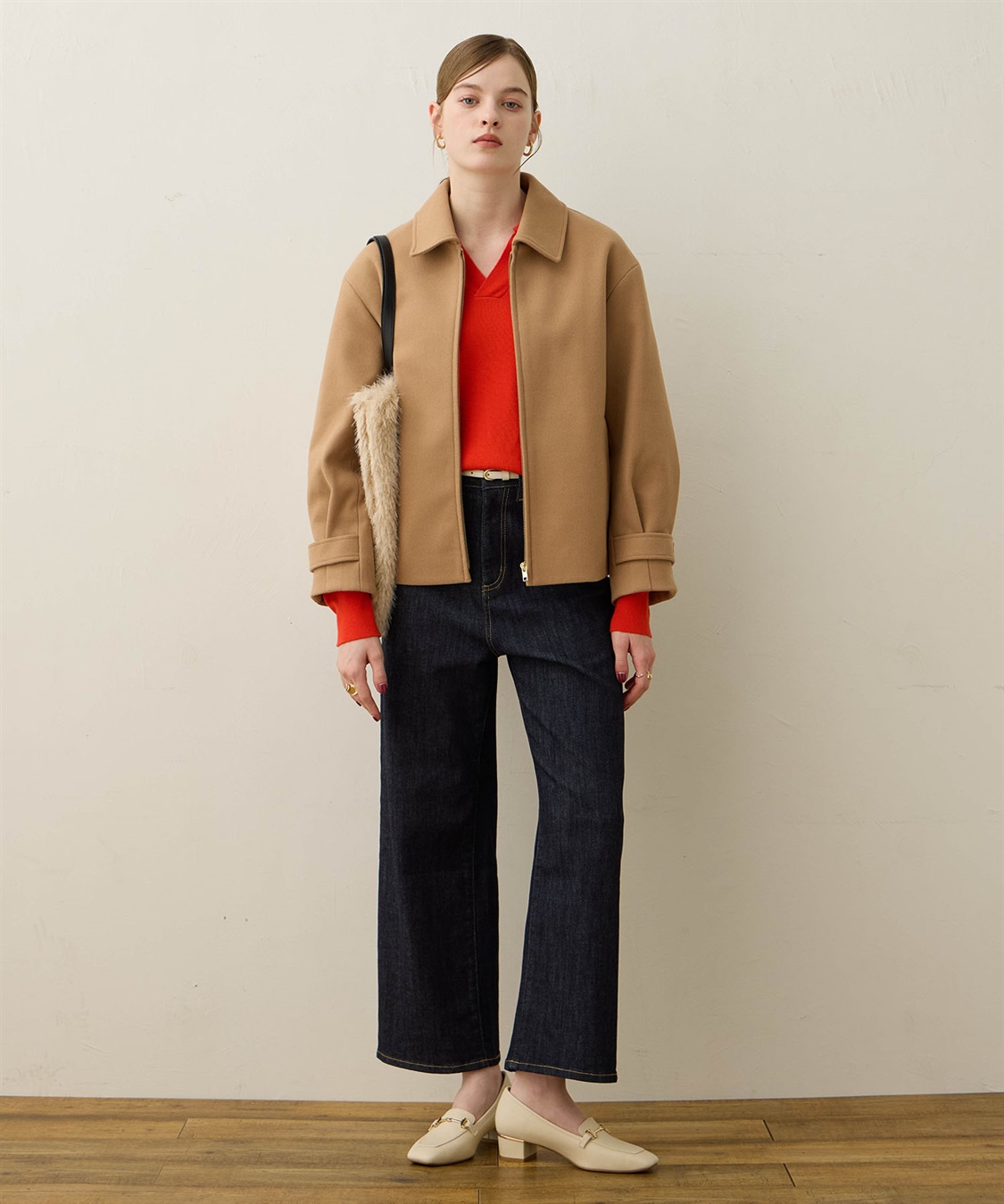 LE SOUK HOLIDAY フェイクウールブルゾン_sub_15