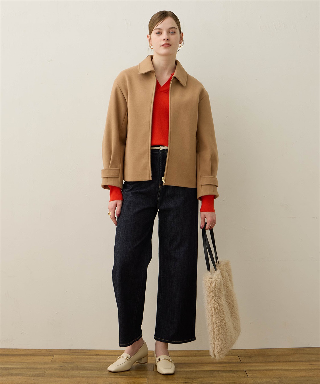 LE SOUK HOLIDAY フェイクウールブルゾン_sub_17