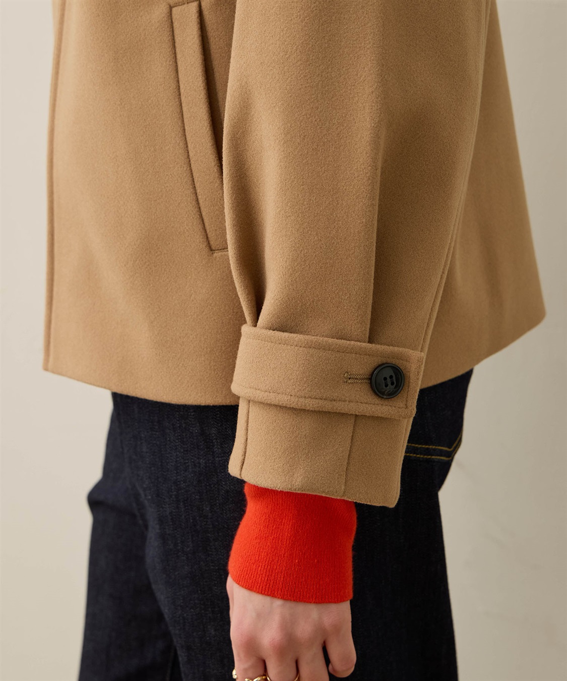 LE SOUK HOLIDAY フェイクウールブルゾン_sub_21