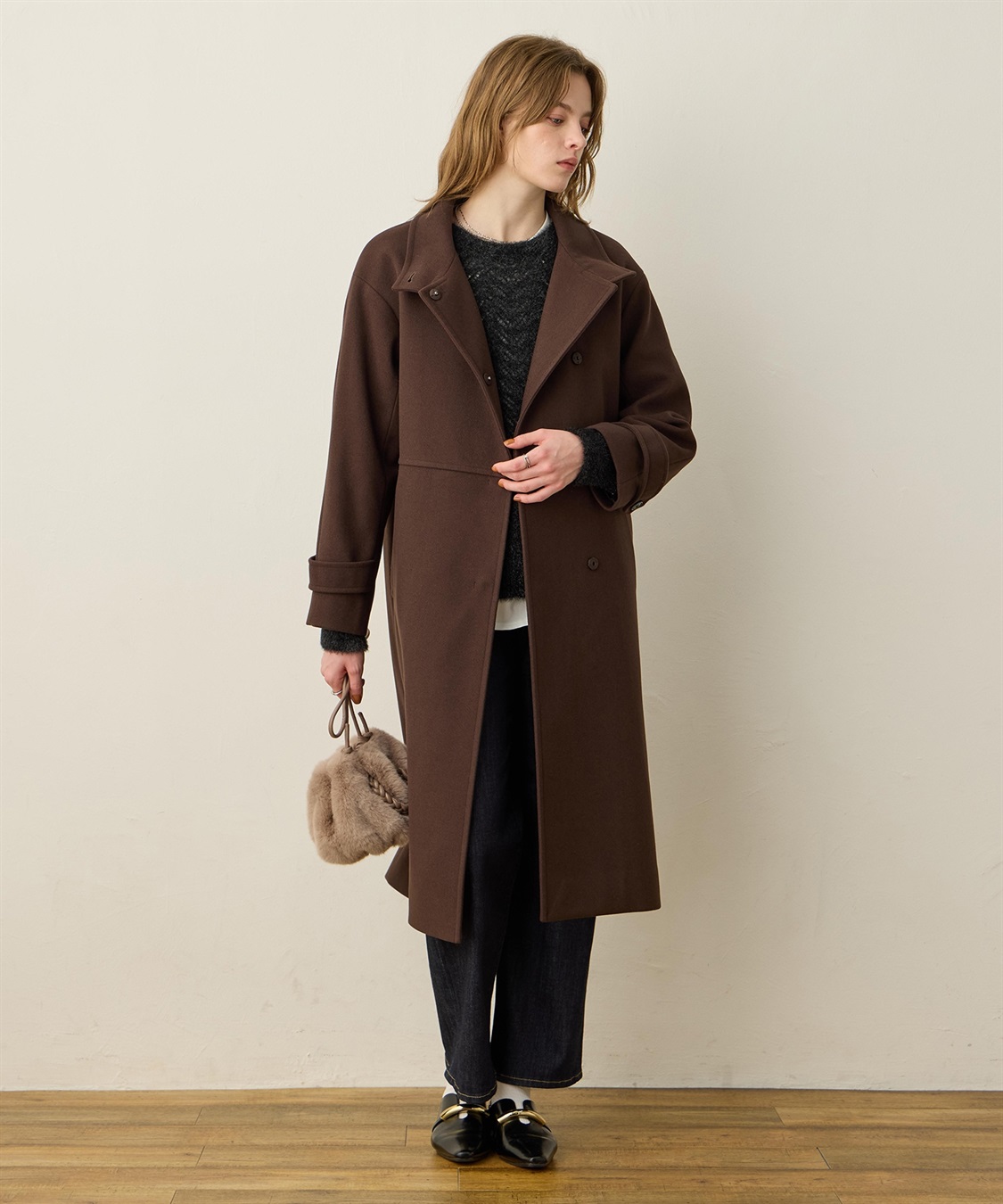 LE SOUK HOLIDAY スタンドロングコート_sub_1