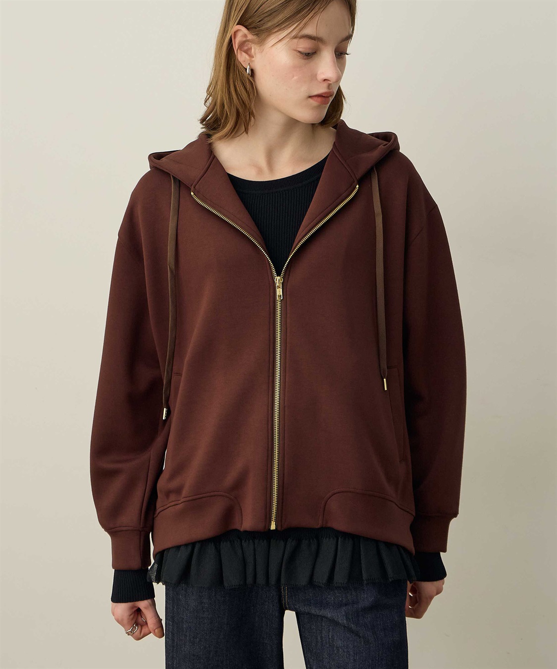 LE SOUK HOLIDAY ワイドジップパーカー_sub_5