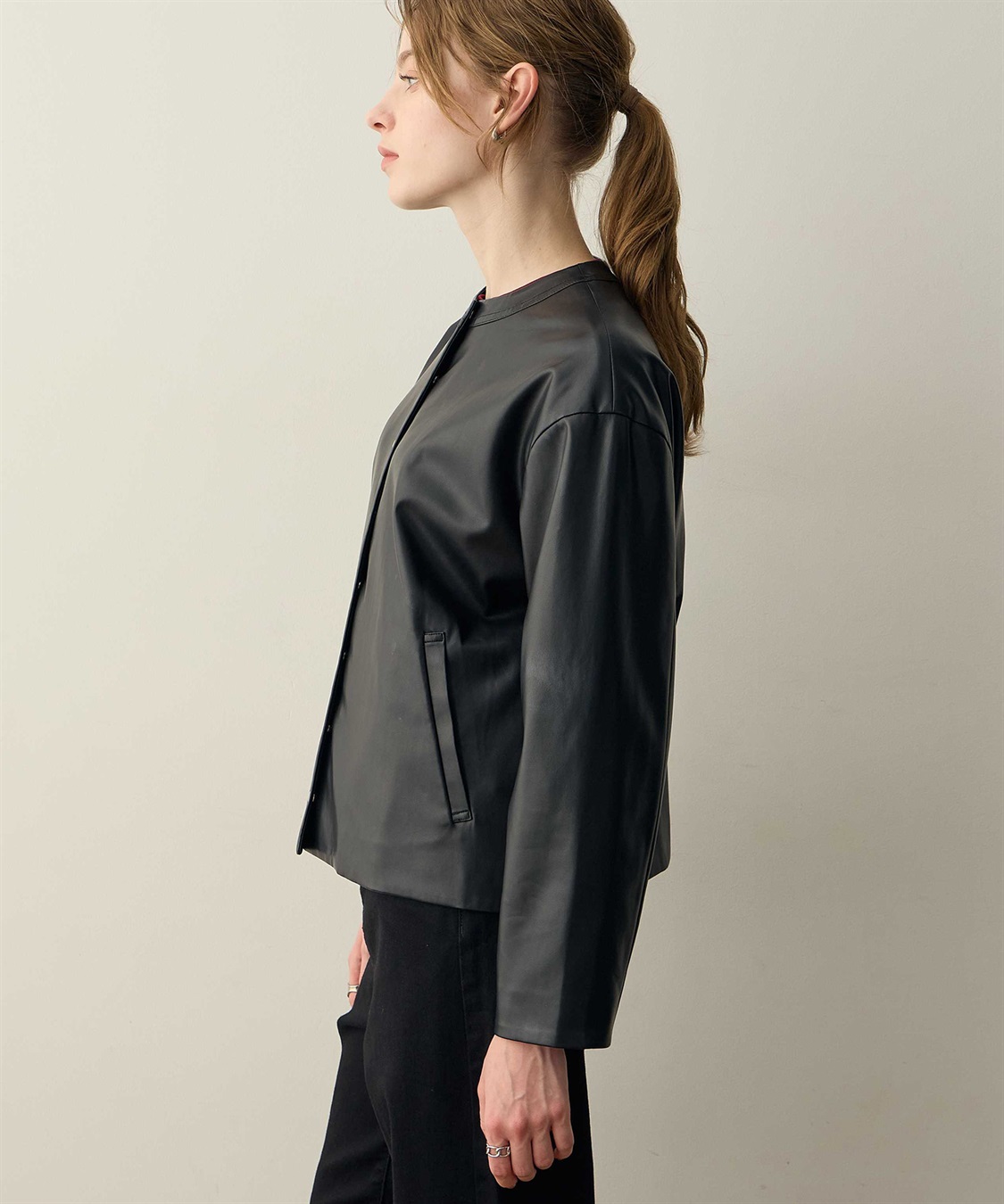 LE SOUK HOLIDAY フェイクレザーブルゾン_sub_6