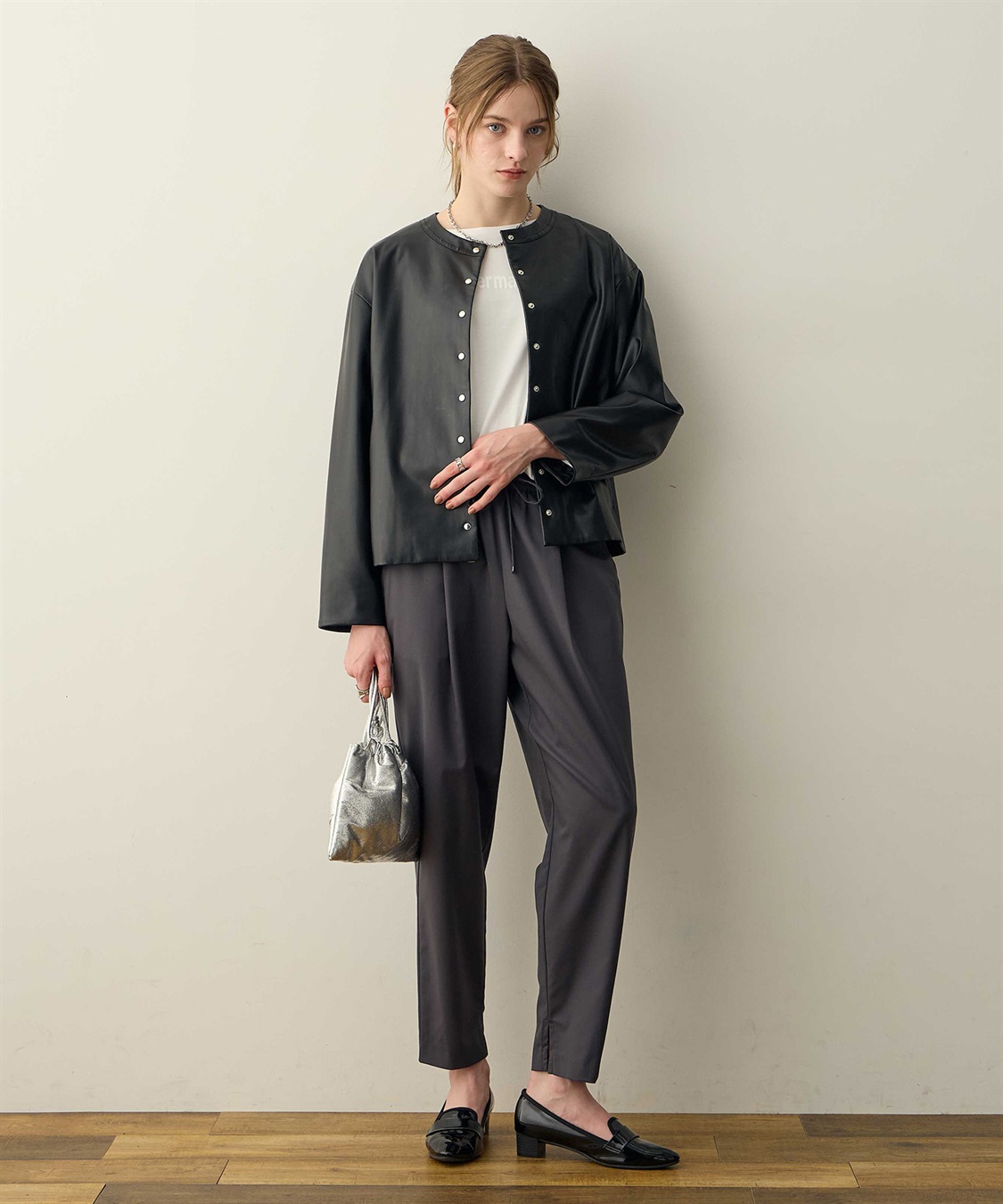 LE SOUK HOLIDAY フェイクレザーブルゾン_sub_8