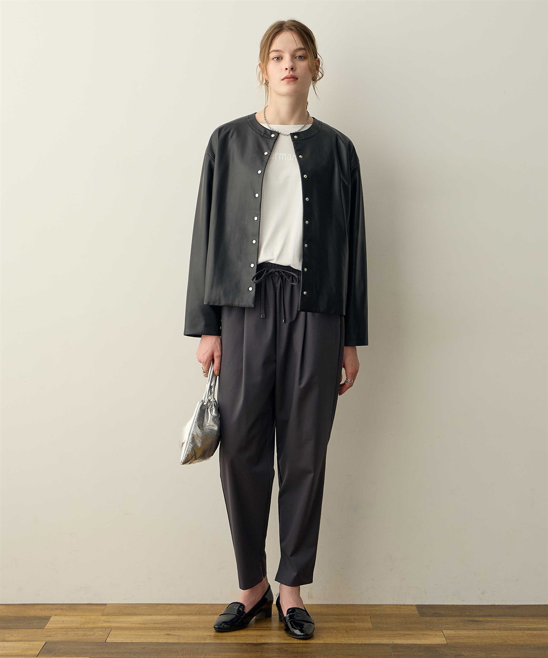 LE SOUK HOLIDAY フェイクレザーブルゾン_sub_9