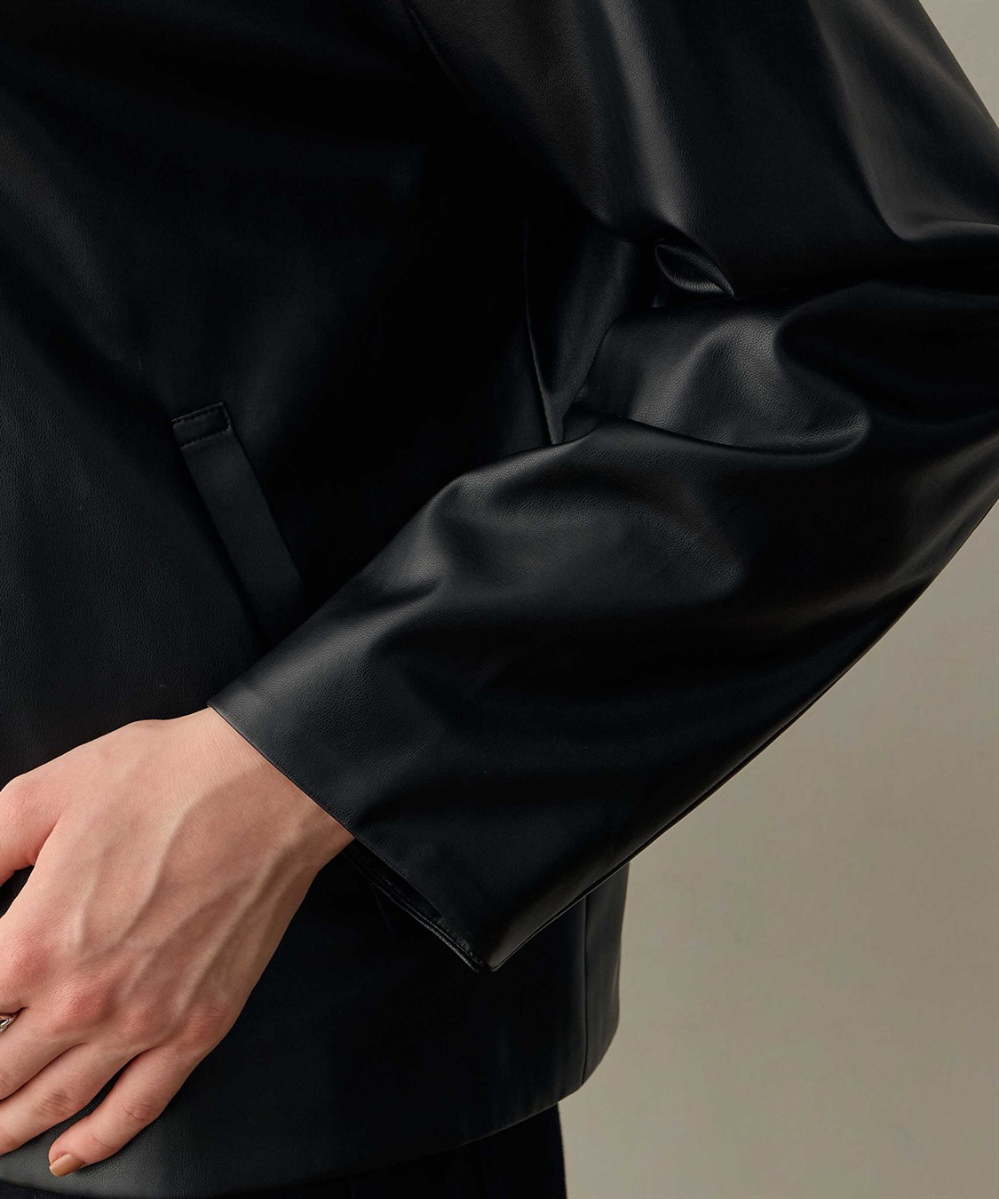 LE SOUK HOLIDAY フェイクレザーブルゾン_sub_13