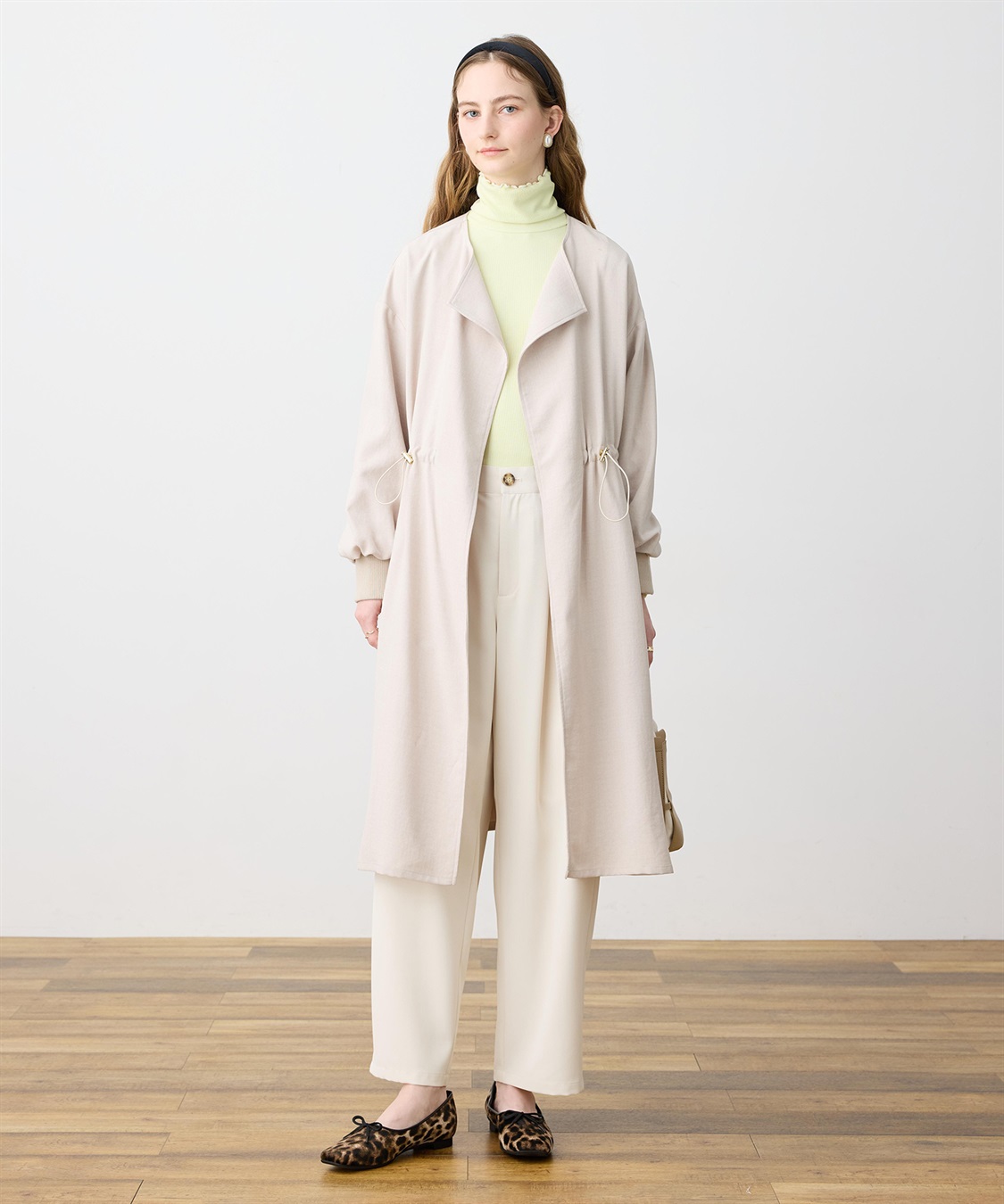 LE SOUK HOLIDAY 【WEB限定】リネンライクガウンロングコート_sub_2
