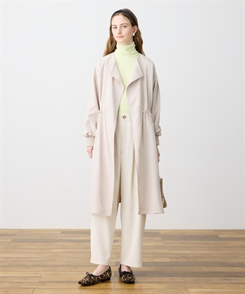 LE SOUK HOLIDAY 【WEB限定】リネンライクガウンロングコート_subthumb_2